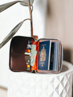 Cargar imagen en el visor de la galería, Full-Grain Zippered Passport Wallet
