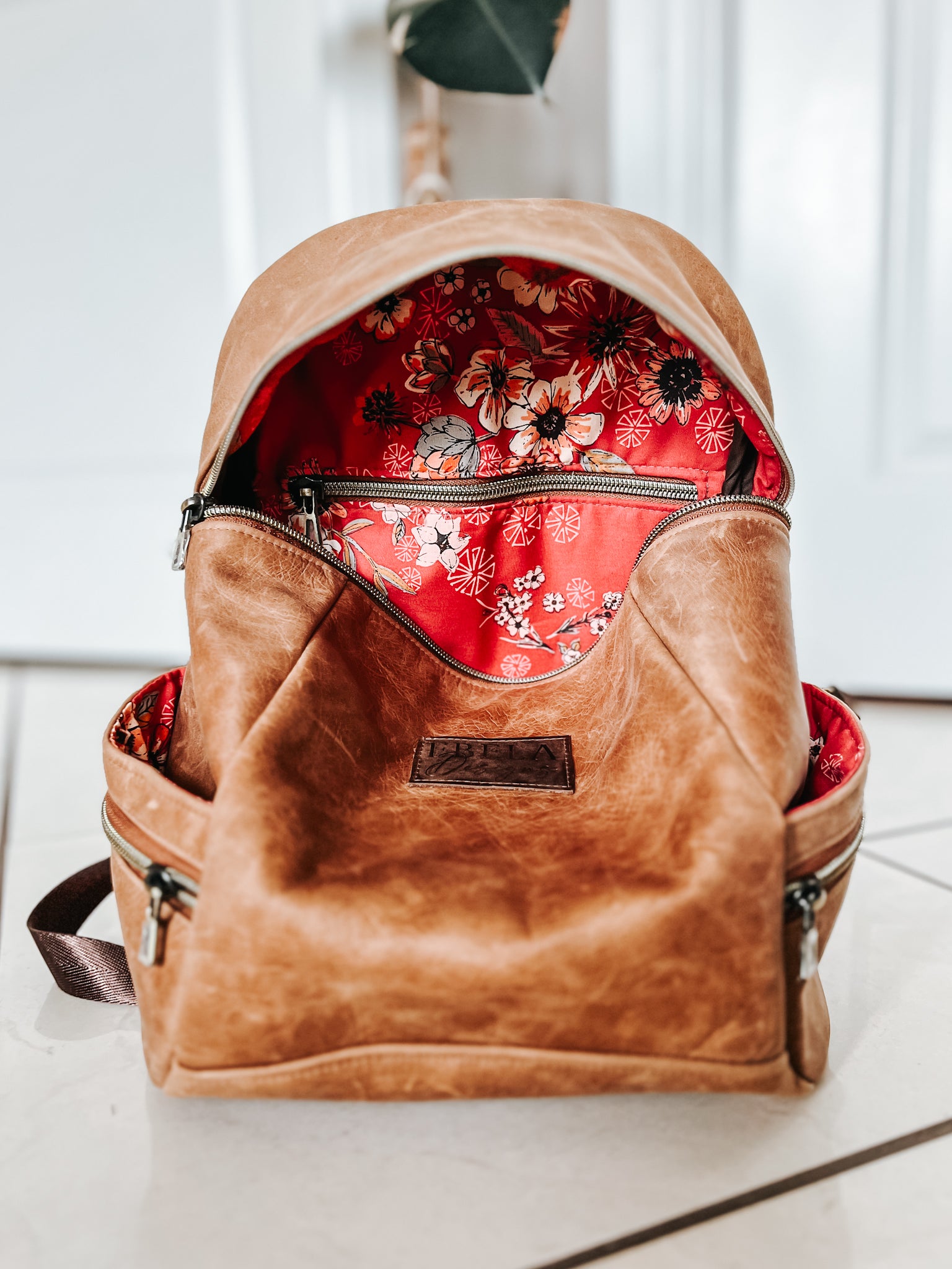 Leather Abbey Backpack